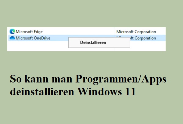 Wege So Kann Man Programmen Apps In Windows Deinstallieren Minitool