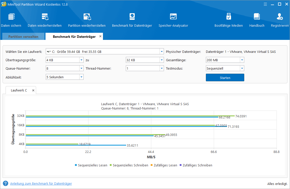Benchmark für Datenträger