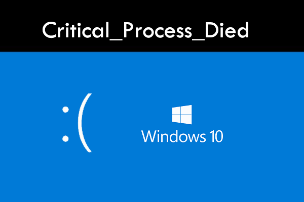 8 Lösungen zum Problem „Critical_Process_Died“ in Windows 10