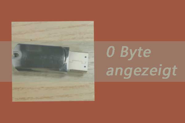 Angst vor Datenverlust, weil USB 0 Byte anzeigt – Gelöst