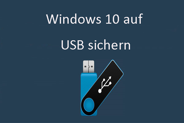 2 einfache Wege für das Sichern von Windows auf einen USB