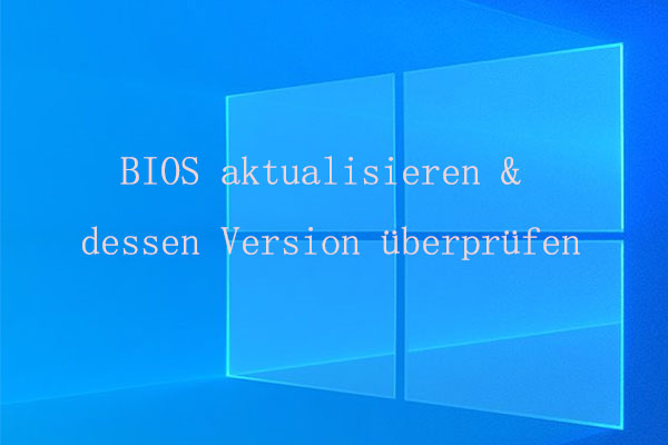 BIOS aktualisieren und dessen Version überprüfen