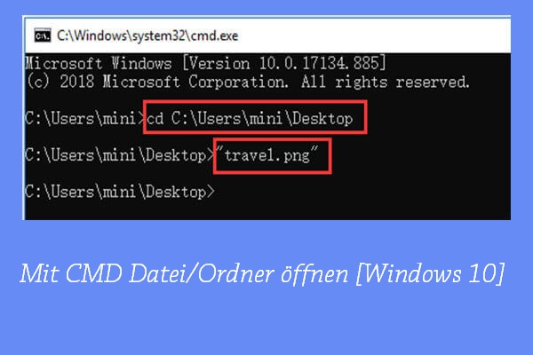 So F hren Sie Ein Programm ber CMD Eingabeaufforderung Windows 10 