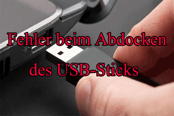 Behebungen der Fehler beim Abdocken von USB-Massenspeichergerät Behebung