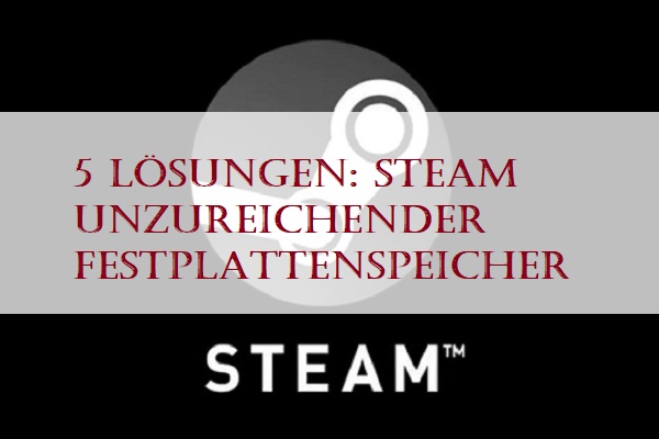 5 Lösungen: Steam unzureichender Festplattenspeicher