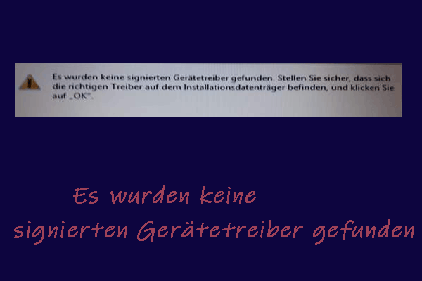 Windows 10 Installation Es Wurden Keine Gerätetreiber Gefunden de.minitool.com
