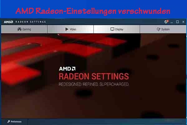 9 Lösungen des Fehlers AMD Radeon-Einstellungen verschwunden