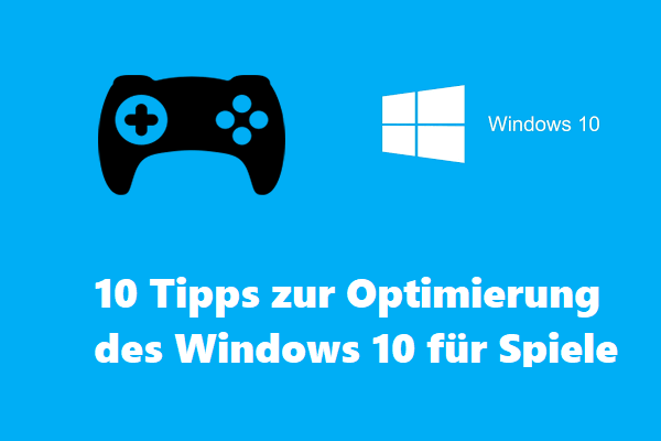 10 Tipps zur Optimierung des Windows 10 für Spiele