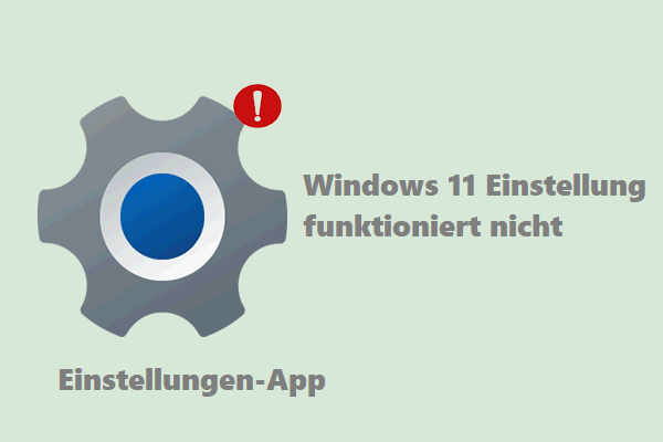 Behebung: Windows 11 Einstellungen-App funktioniert nicht