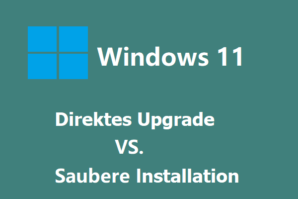 Vollständige Anleitung: Windows 11 Upgrade vs. saubere Installation