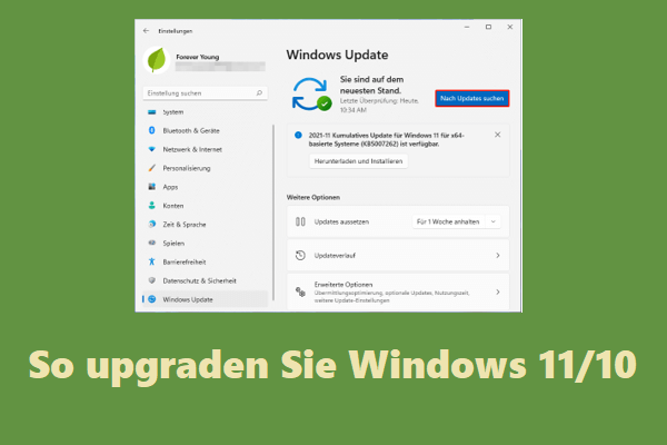 So upgraden Sie Windows 11/10 und installieren neuesten Updates