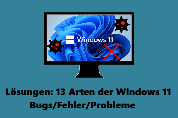 Lösungen: 13 Arten der Windows 11 Bugs/Fehler/Probleme