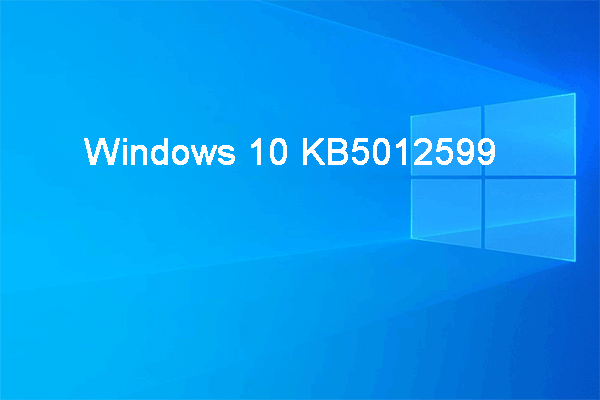 Windows 10 KB5012599 mit Problembehandlung und Verbesserungen