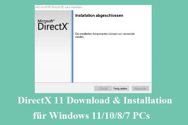 DirectX 11 Download & Installation für Windows 11/10/8/7 PCs