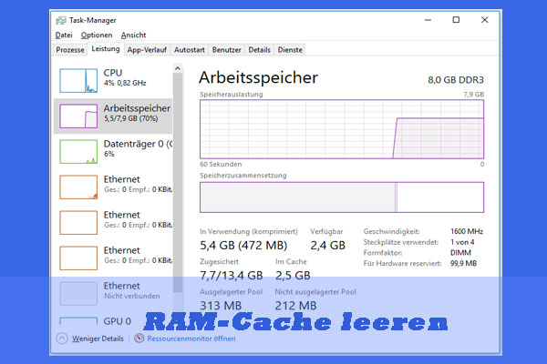 RAM-Cache unter Windows 10/11 leeren [8 Wege]