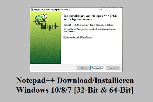 Notepad++ Download/Installieren Windows 10/8/7 [32-Bit & 64-Bit]
