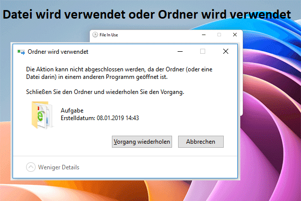 Die Ausgewählte Datei Wird Derzeit Nicht Unterstützt Samsung Datei wird verwendet auf Ihrem Windows 10/11 Computer - MiniTool