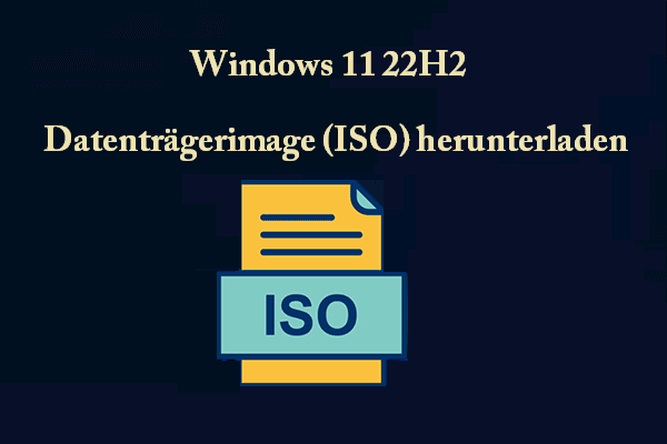 2 Möglichkeiten: Windows 11 22H2 Datenträgerimage (ISO)