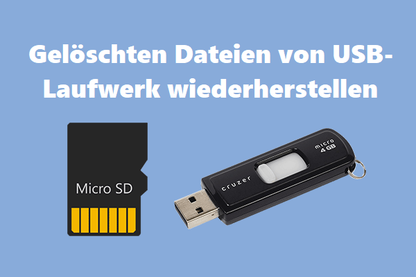 Gelöschten Dateien von USB-Laufwerk wiederherstellen
