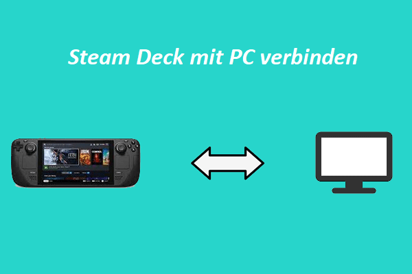 Verbinden von Steam Deck mit dem PC zum Übertragen von Dateien