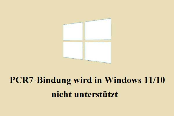 Привязка pcr7 не поддерживается windows 10