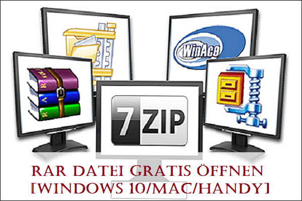RAR Datei gratis öffnen [Windows 10/Mac/Handy]