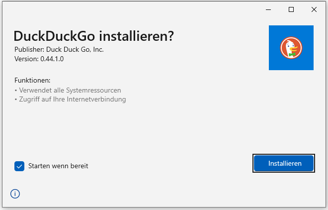 DuckDuckGo-Browser für PC herunterladen und installieren