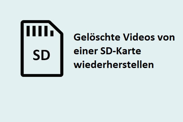 Wiederherstellen gelöschter Videos von einer SD-Karte unter Windows