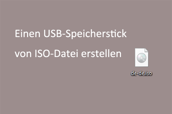 Bootfähigen USB-Stick von ISO erstellen [Saubere Installation]