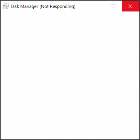 nicht reagierender Task-Manager