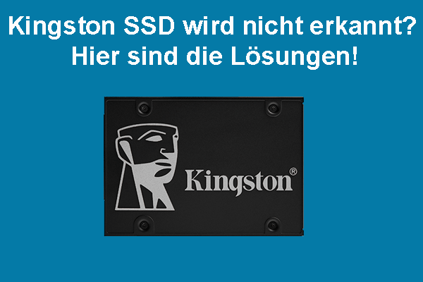 Kingston SSD wird nicht erkannt: Problembehandlung und Datenwiederherstellung