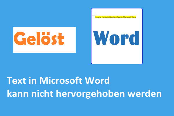 Microsoft Word Text markieren geht nicht – Gelöst