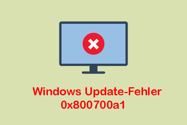 Verwenden Sie diese Methoden, um den Windows Update-Fehler 0x800700a1 zu beheben