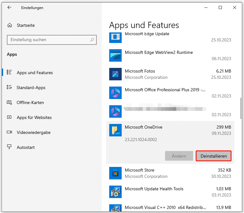 卸载 OneDrive