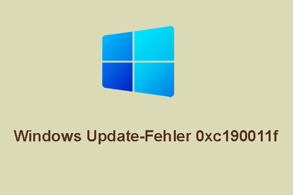 Windows Update-Fehler 0xc190011f beheben – so geht’s