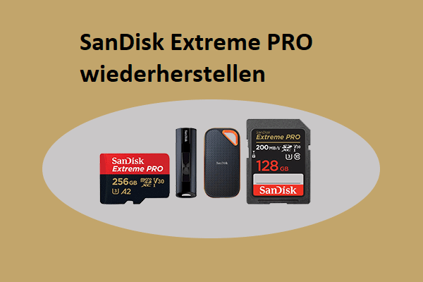 Eine schrittweise Anleitung zur Wiederherstellung von SanDisk Extreme PRO
