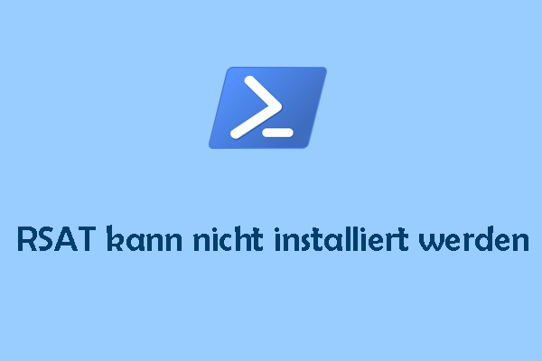 App Kann Nicht Am Standardspeicherort Installiert Werden RSAT kann nicht installiert werden – 4 Lösungen