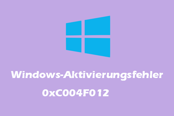 4 Lösungen: 0xC004F012 bei der Aktivierung von Windows 10