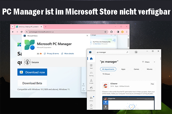 PC Manager ist im Microsoft Store nicht verfügbar? So beheben Sie das!