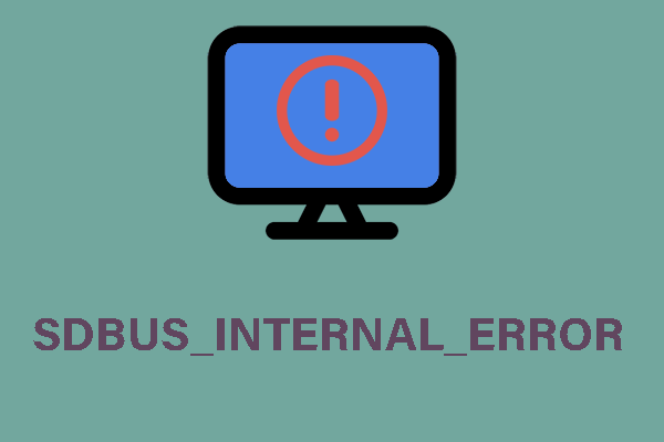 6 effektive Lösungen für den SDBUS_INTERNAL_ERROR BSOD-Fehler