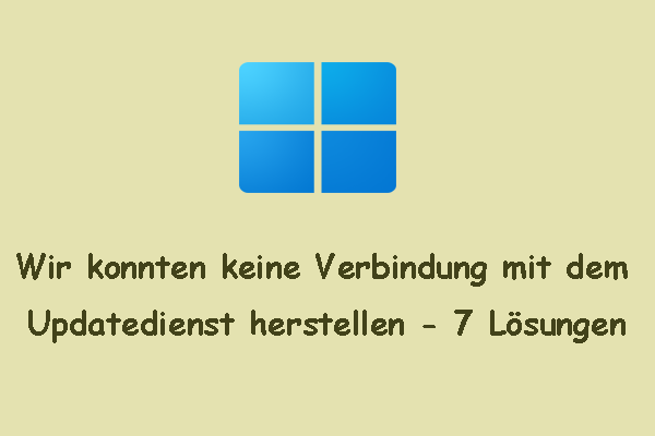 Windows 10 Update Keine Verbindung Zum Updatedienst de.minitool.com