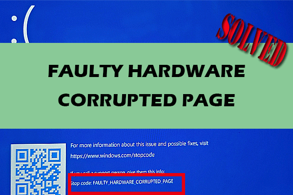 Behoben: FAULTY HARDWARE CORRUPTED PAGE in Windows 10/11