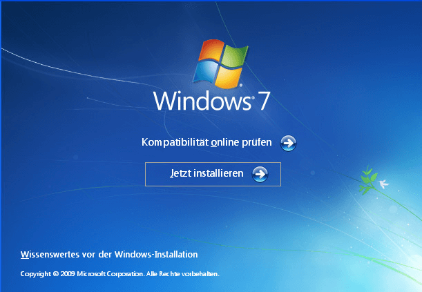 Jetzt installieren Windows 7