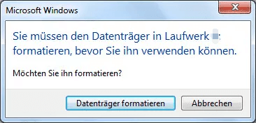 Gelöst - Einer der Datenträger muss auf Konsistenz geprüft ...