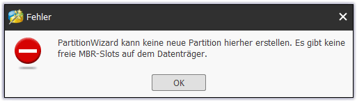 Fehler keine freie MBR-Slots