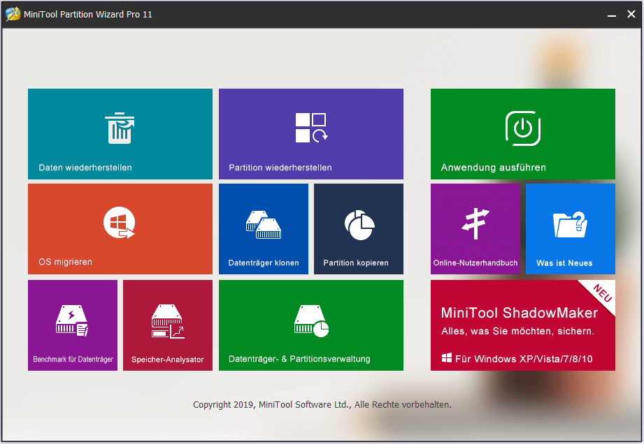 MiniTool Partition Wizard