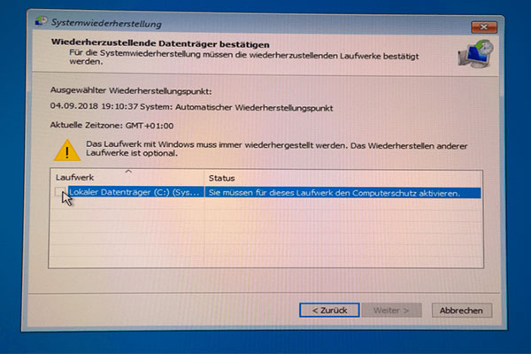 Sie Müssen Für Dieses Laufwerk Den Computerschutz Aktivieren de.minitool.com