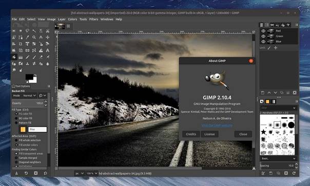 GIMP photo editor