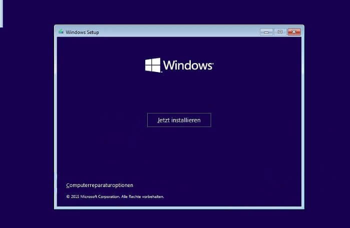 error loading operating system windows 10 deutsch