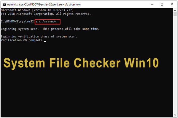 system file checker sfc.exe
